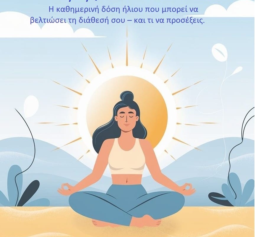 ☀️ Ο Ήλιος ως Φυσικό Αντικαταθλιπτικό